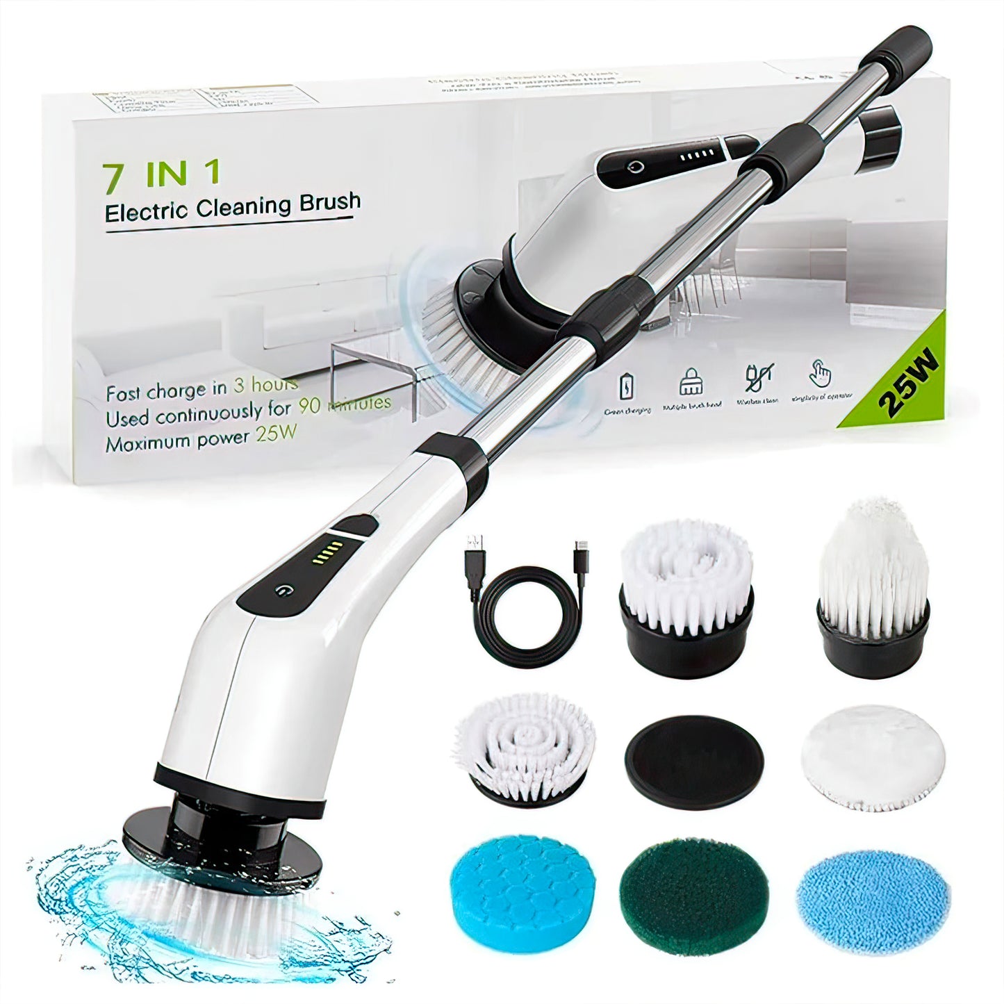 8 in 1 Smart Electric Cleaning Brush Powerfull Motor
