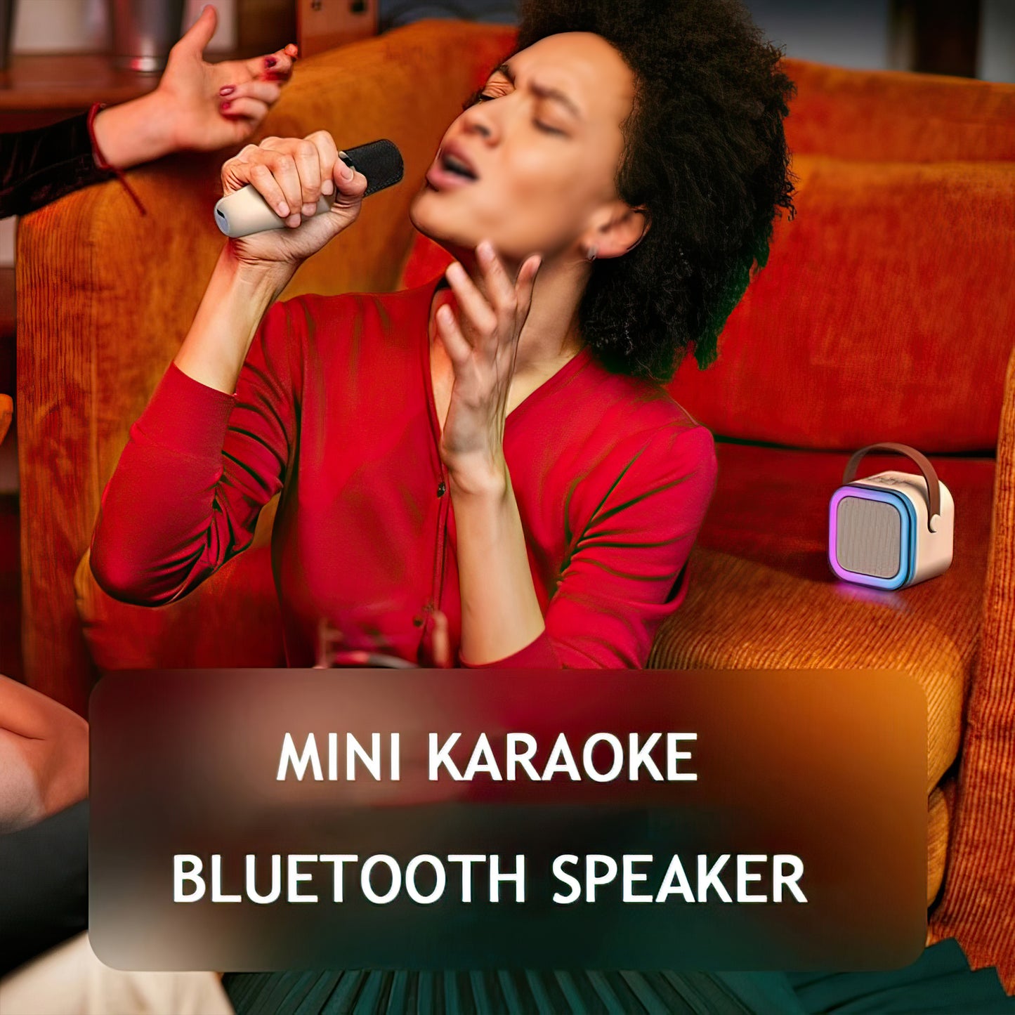 Bluetooth Karaoke Speaker with 2 Mic USB Powered