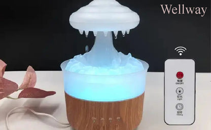 Cloud Rain Humidifier with Raindrop with Remote